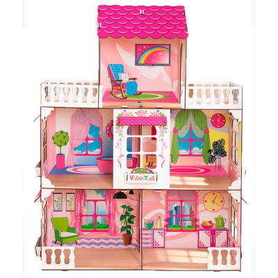 Кукольный домик большой с мебелью Наша игрушка Дх0001